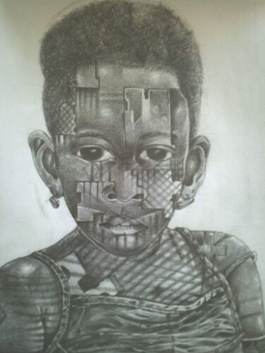 Drawing titled "Natasha bimby" by Kingolazo, Original Artwork, Graphite