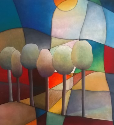 Peinture intitulée "Sous un rayon de so…" par Thierry Robin, Œuvre d'art originale