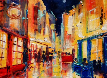 제목이 "Galway Nightime"인 미술작품 Bill O'Brien로, 원작, 기름