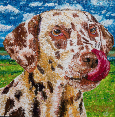 Et c’est pour qui le beau nonos ? Peinture intitulée "Et c’est pour qui l…" par David Cadran, Œuvre d'art originale, Huile Monté sur Châssis en bois