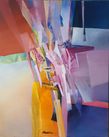 Painting titled "Apprehension" by Nikolai Taidakov, Original Artwork, Oil