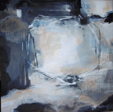ABSTRAIT gris-bleu à la forme carrée