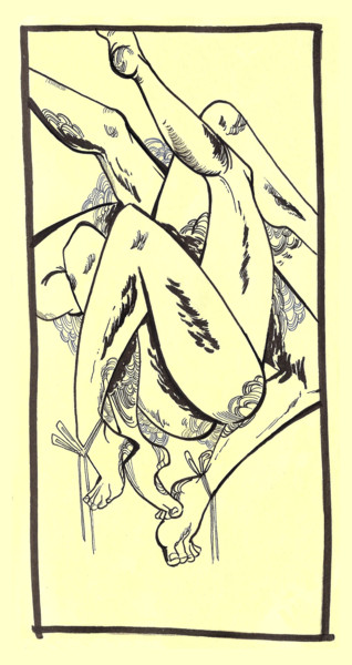 图画 标题为“Chastity” 由Oberlin The Artist, 原创艺术品, 墨