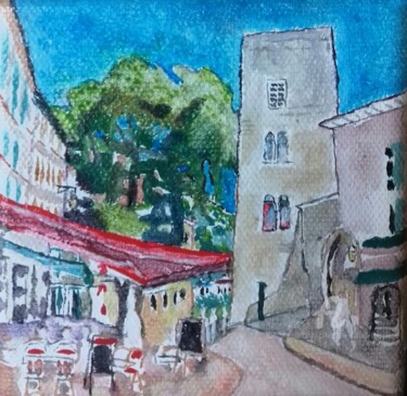 Peinture intitulée "fin d'après midi à…" par Christiane Cohen (dyguiluge), Œuvre d'art originale, Huile