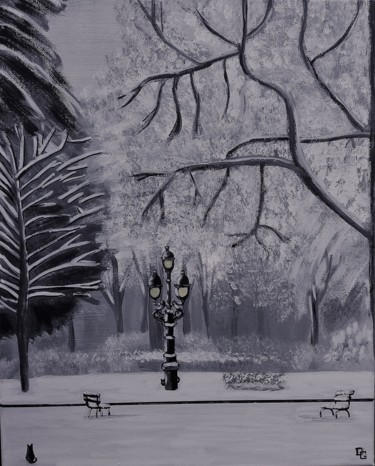 Painting titled "cache cache" by Gilbert Devesa, Original Artwork, Acrylic