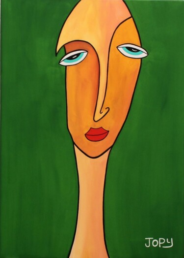 Peinture intitulée "kim" par Jopy, Œuvre d'art originale, Acrylique