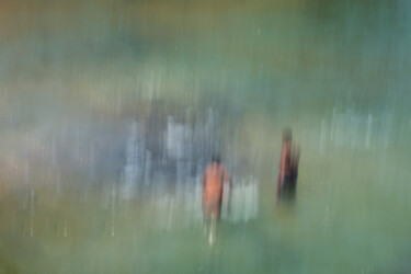 Photographie intitulée "Les baigneurs n°1.j…" par Olive, Œuvre d'art originale, Photographie numérique