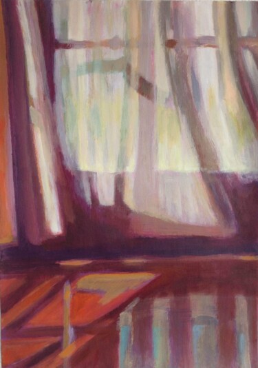 제목이 "Light and curtains"인 미술작품 Anyck Alvarez Kerloch로, 원작, 아크릴
