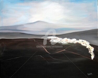 Peinture intitulée "Pierry, un matin d'…" par Mickael Vadin, Œuvre d'art originale, Acrylique