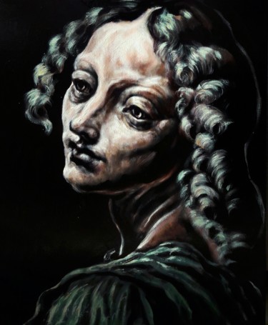 Peinture intitulée "Étude de " Léonard…" par Sam Keusseyan, Œuvre d'art originale, Acrylique