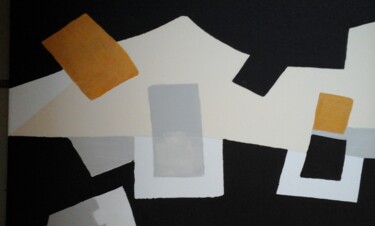 Ζωγραφική με τίτλο "50x50-cm-constructi…" από Esteves De Cooman, Αυθεντικά έργα τέχνης, Ακρυλικό