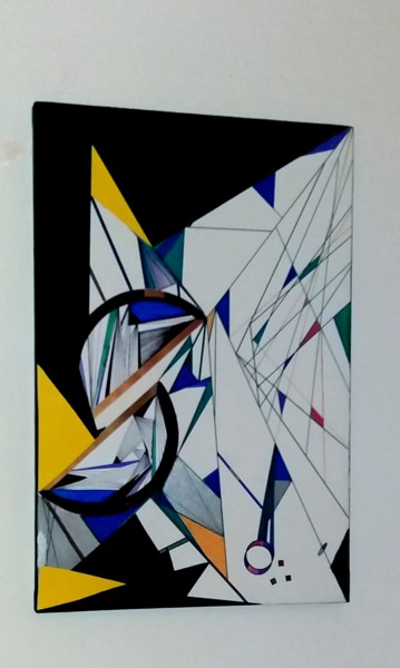 Painting titled "Geometric painting" by Amal, Original Artwork, Other