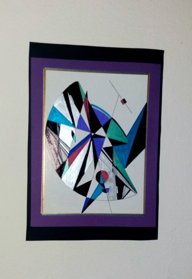 Painting titled "Geometric painting" by Amal, Original Artwork, Other