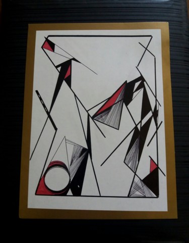Painting titled "Geometric painting" by Amal, Original Artwork, Other