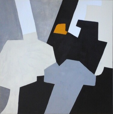 Ζωγραφική με τίτλο "50x50-cm-constructi…" από Esteves De Cooman, Αυθεντικά έργα τέχνης, Ακρυλικό