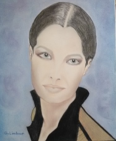 Peinture intitulée "Romy" par Ghislaine Limbour, Œuvre d'art originale, Pastel