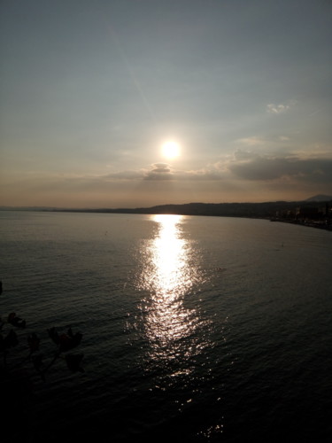 Photographie intitulée "Baie des Anges Couc…" par Creasoize, Œuvre d'art originale, Photographie non manipulée