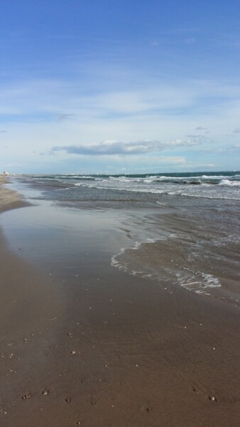 Photography titled "PLAGE SUD" by Gladys Montella, Original Artwork