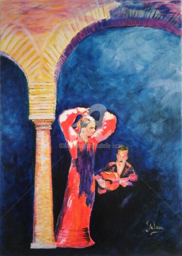 Peinture intitulée "Iberia n°10" par Isabelle Lucas, Œuvre d'art originale, Huile