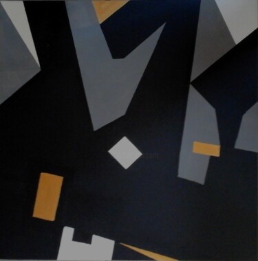 Ζωγραφική με τίτλο "60x60-cm-constructi…" από Esteves De Cooman, Αυθεντικά έργα τέχνης, Ακρυλικό