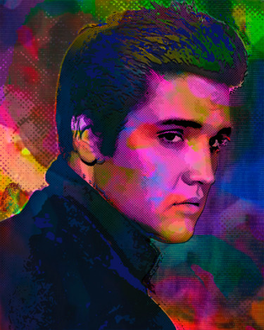 数字艺术 标题为“Elvis” 由Vincent Sabatier (VerSus), 原创艺术品