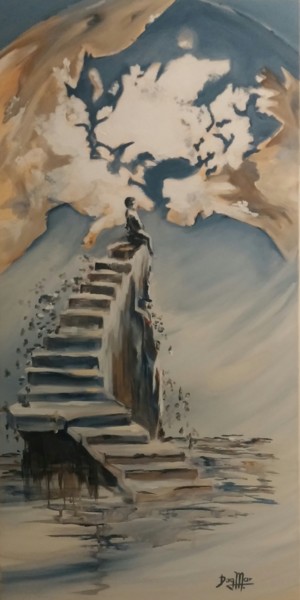 Peinture intitulée "L' HERITAGE" par Dagmar Marchand, Œuvre d'art originale, Acrylique