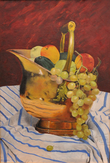 Peinture intitulée "Nature morte au cha…" par Sebastien Devore (Art-bracadabrac), Œuvre d'art originale, Huile