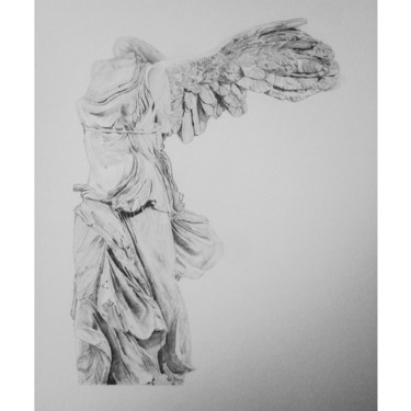 图画 标题为“La victoire de Samo…” 由Sandrine Borgniet, 原创艺术品, 石墨