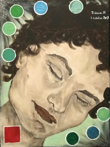 绘画 标题为“Triptyque "Soeurs"…” 由Patricia M. Le Démon Du Crayon, 原创艺术品, 丙烯 安装在木质担架架上
