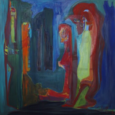 Peinture intitulée "Le Voyage" par Mishra, Œuvre d'art originale, Huile