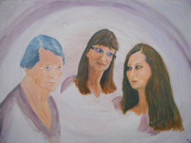 Schilderij getiteld "trinity" door David Callahan, Origineel Kunstwerk, Acryl