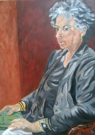 Peinture intitulée "Marie des Roches sé…" par Brigitte Mathé (MBL), Œuvre d'art originale, Huile Monté sur artwork_cat.