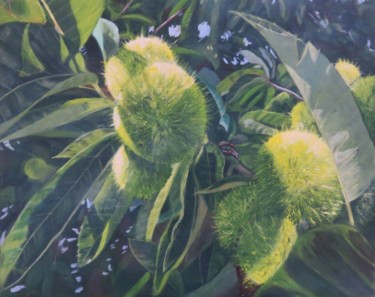 Painting titled "chataigne-du-gers.j…" by Véronique Degabriel, Original Artwork, Oil