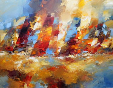 Peinture intitulée "Régate" par Benoit Havard, Œuvre d'art originale