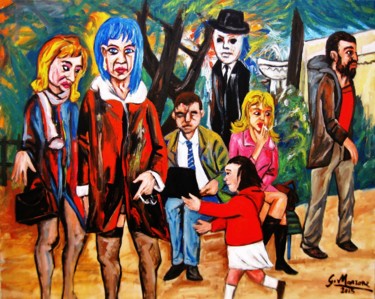 Pintura intitulada ""L'inverno"" por Gianni Marrone, Obras de arte originais, Óleo