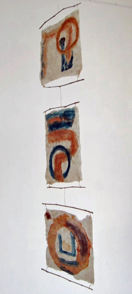 Peinture intitulée "Complétude" par Isabelle Langlois, Œuvre d'art originale, Papier
