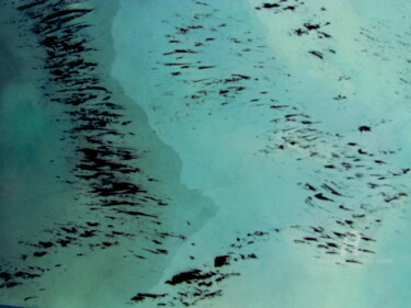Peinture intitulée "Paysage_impressions…" par Hélène Mongin, Œuvre d'art originale, Encre