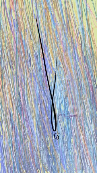 Painting titled "reverse L" by Skywalker, Original Artwork, Ink