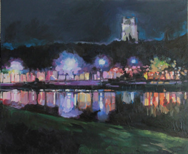 Peinture intitulée "Loire en tenue de s…" par Marieline Gerard, Œuvre d'art originale