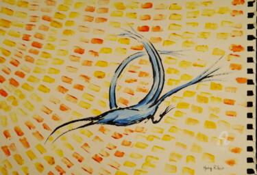 Disegno intitolato "Raven" da Hang Ribeir, Opera d'arte originale, Inchiostro