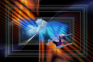 Peinture intitulée "VOL DE NUIT ......…" par Pix-Peinture Kabuki, Œuvre d'art originale, Huile