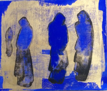 Peinture intitulée "Les Pleurants" par Valérie Morien, Œuvre d'art originale