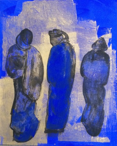 Peinture intitulée "Les Pleurants" par Valérie Morien, Œuvre d'art originale