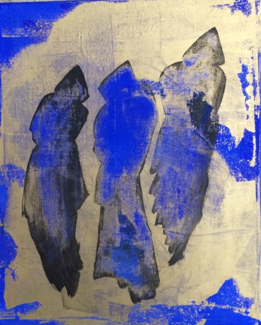 Peinture intitulée "Les Pleurants" par Valérie Morien, Œuvre d'art originale