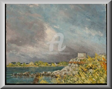 Peinture intitulée "La maison de garde…" par James Burgevin, Œuvre d'art originale