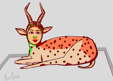 Digital Arts titled "humanization-1.jpeg" by Anandswaroop Manchiraju, Original Artwork, Digital Painting