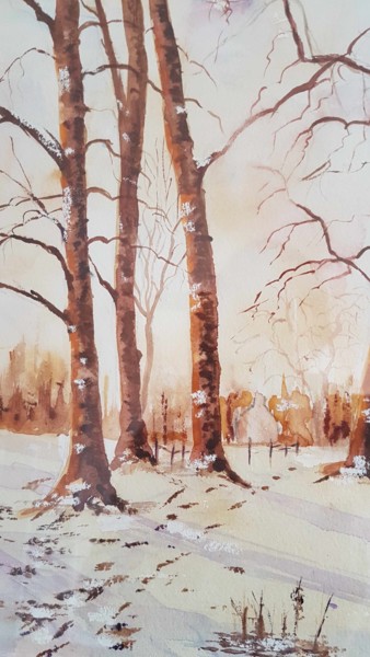 Peinture intitulée "20171022-163223.jpg" par Françoise Pinton Platen, Œuvre d'art originale, Aquarelle
