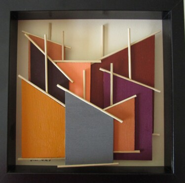 Sculpture intitulée "Voiles d'ARTISTE mi…" par Nyls  Eliot, Œuvre d'art originale, Bois