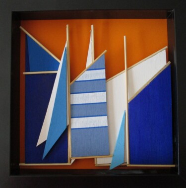 Sculpture intitulée "Voiles d'artiste" par Nyls  Eliot, Œuvre d'art originale, Bois