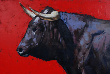 Painting titled "Tired force" by Igor Shulman, Original Artwork, Oil